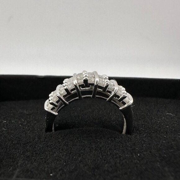 Elegant Channel Set 1 carat Natural Diamond Anniversary Ring Size 7 - Picture 16 of 16